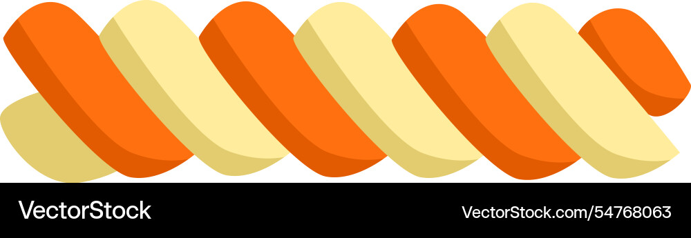 Orange and yellow twisted candy forming a seamless Orange and yellow twisted candy forming a seamless vector image