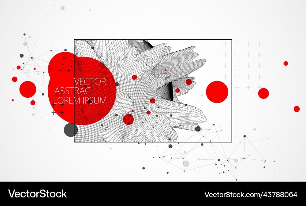 Abstract half sphere background with plexus Abstract half sphere background with plexus vector image