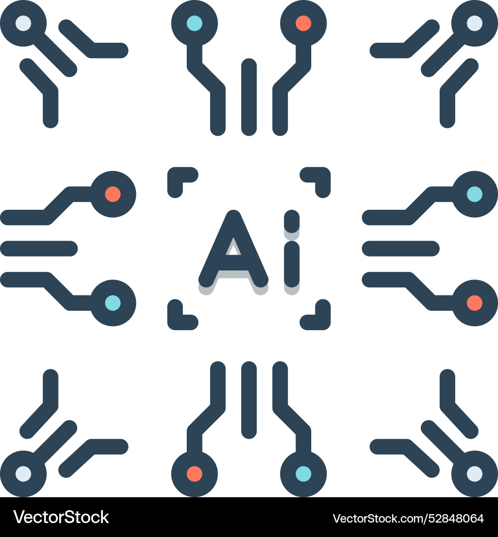 Artificial intelligence Royalty Free Vector Image