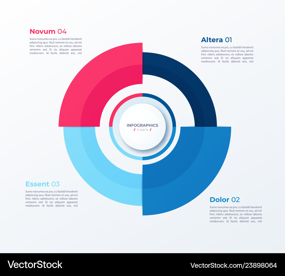 Circle chart design modern template Circle chart design modern template vector image