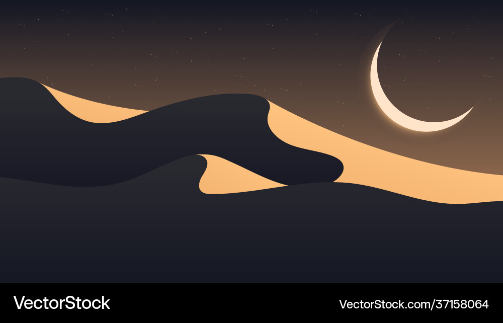 Desert landscape background design Royalty Free Vector Image