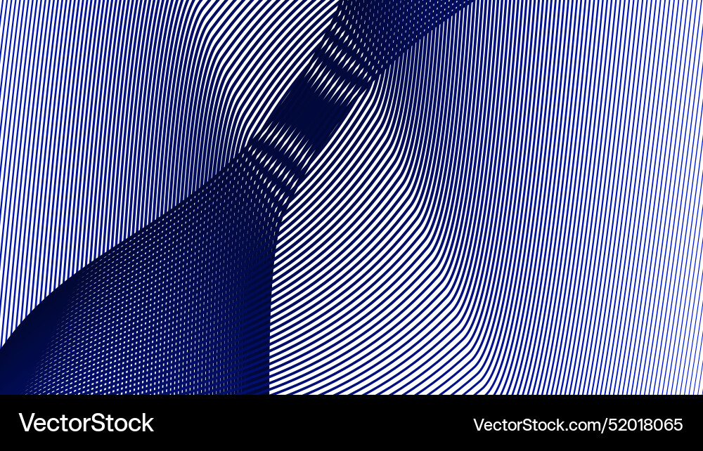 Blue dynamic curve line abstract background image Vector Image