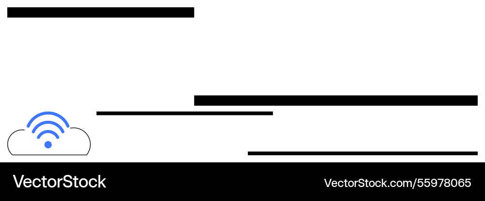 Cloud hosting connectivity with wireless signal Cloud hosting connectivity with wireless signal vector image