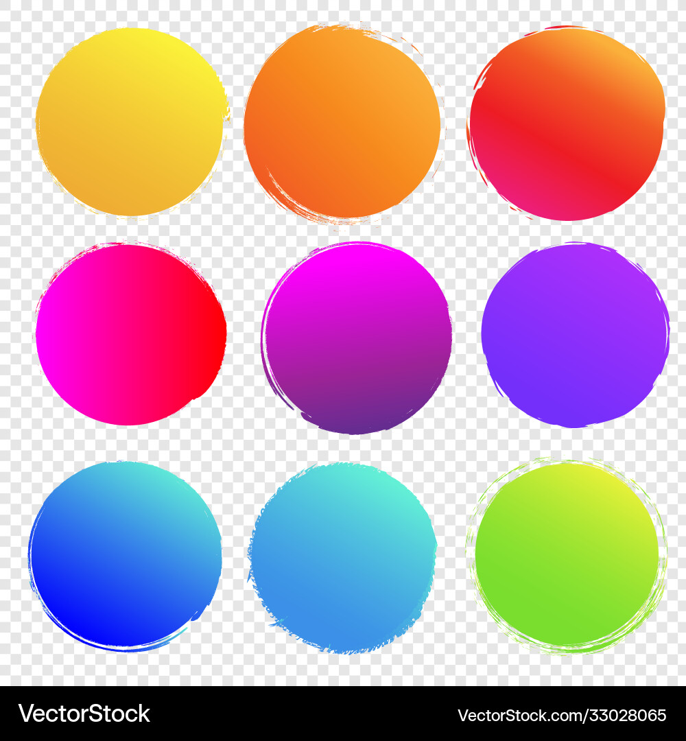 Colorful blobs big set isolated transparent Vector Image