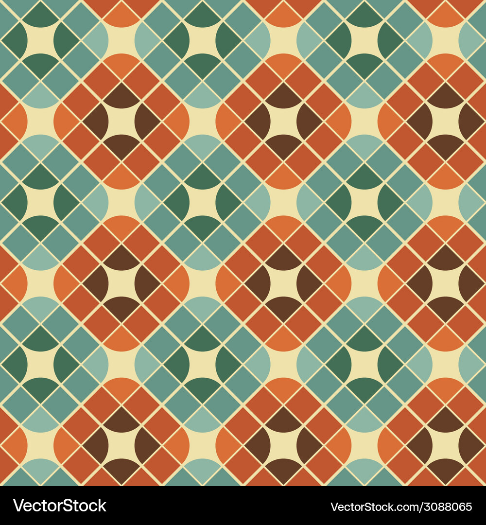 Retro Tile Pattern Vector Image