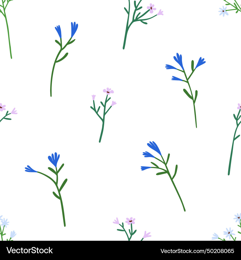 Spring flower branches seamless pattern design Spring flower branches seamless pattern design vector image