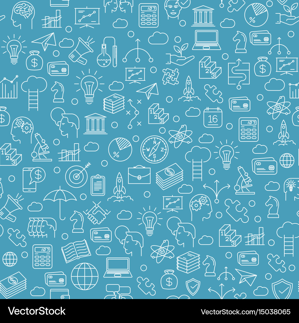 Thin line seamless pattern Vector Image