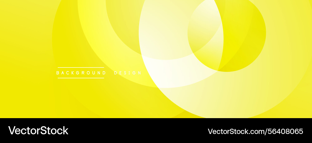 Yellow abstract background overlapping circles Yellow abstract background overlapping circles vector image