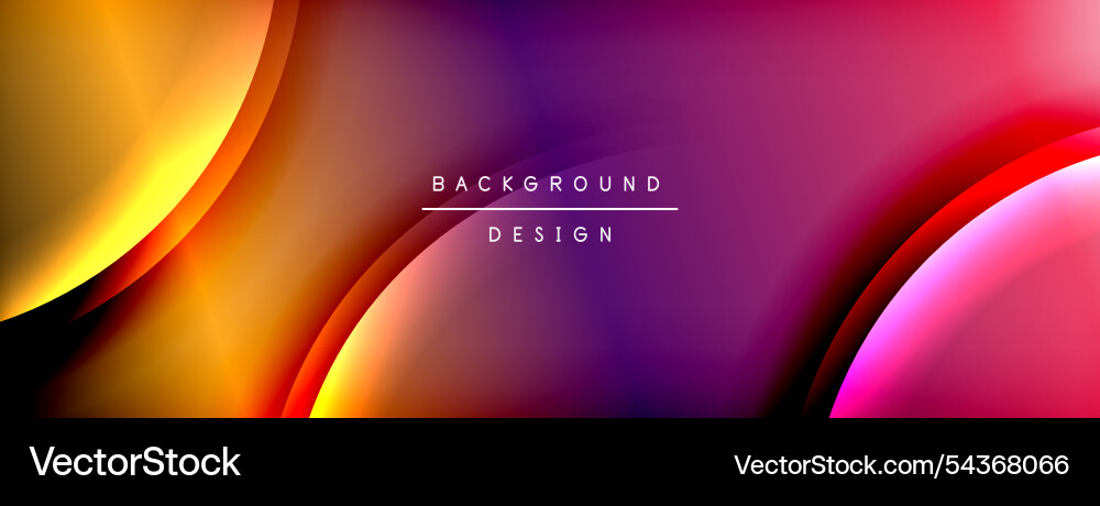 Bright rainbow style color gradient with curve Bright rainbow style color gradient with curve Vector Image