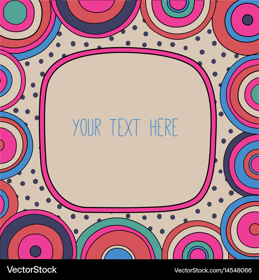 Frame with a place for your text vector image