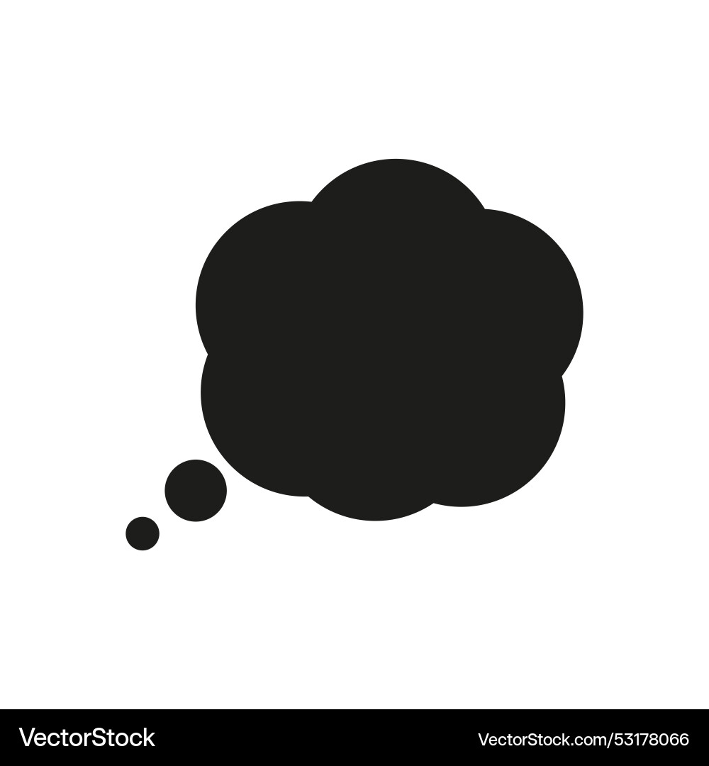 Think or speech bubble icon stock image Think or speech bubble icon stock image vector image