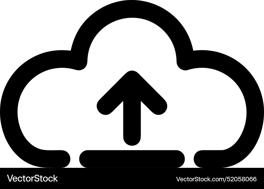 Upload outline icon symbol image Upload outline icon symbol image Vector Image