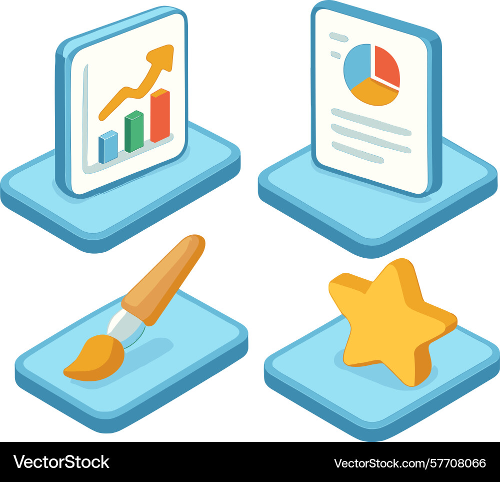 Visual representations of data analysis tools Visual representations of data analysis tools vector image
