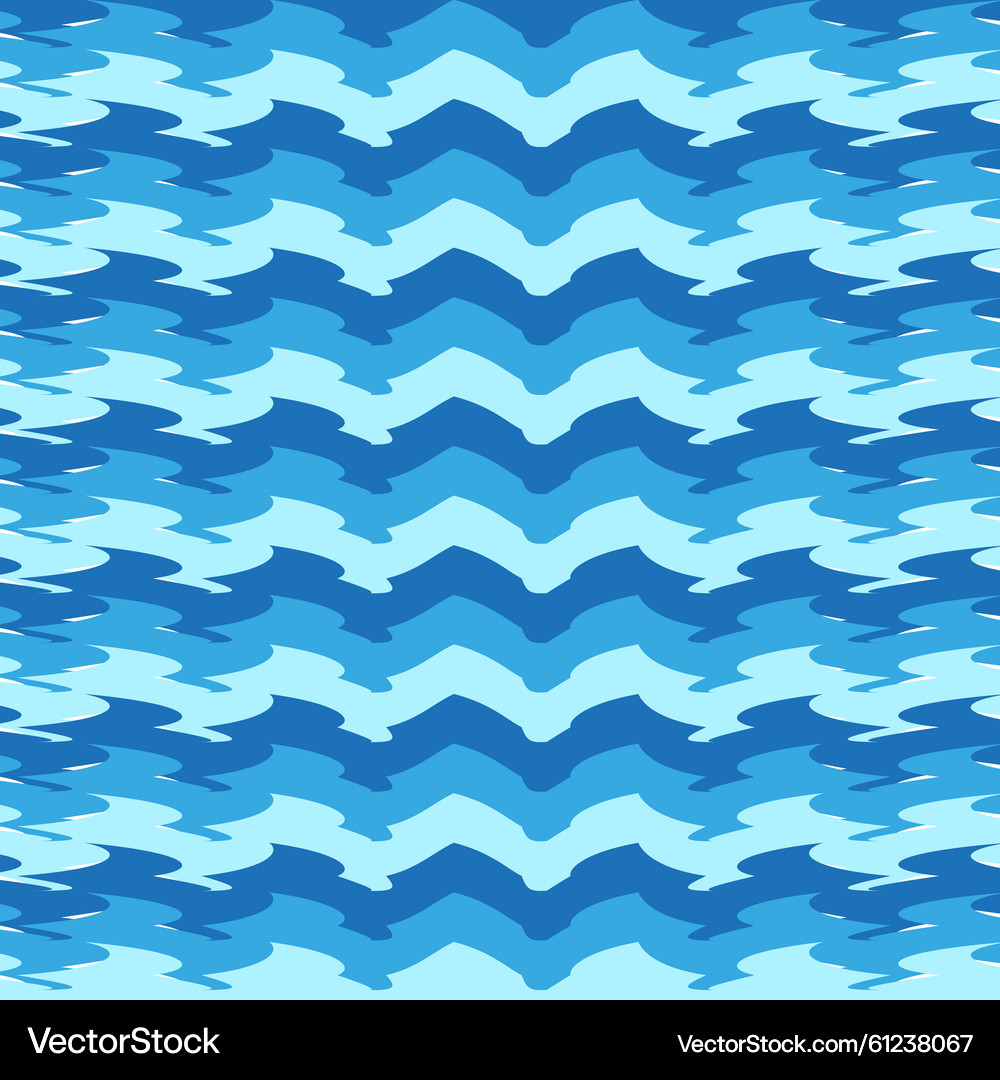 Blue Zigzag Water Wave Pattern – Royalty-Free Vector | VectorStock