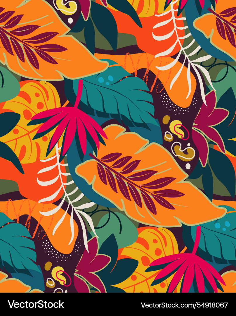 Bright seamless pattern with colorful Bright seamless pattern with colorful vector image