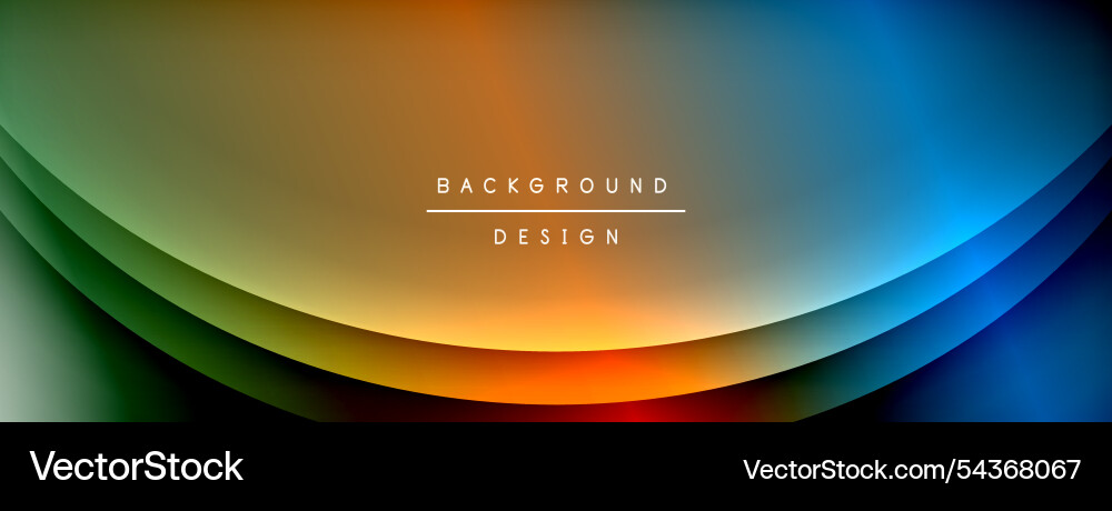 Gradient and shadow wave line geometric background Vector Image
