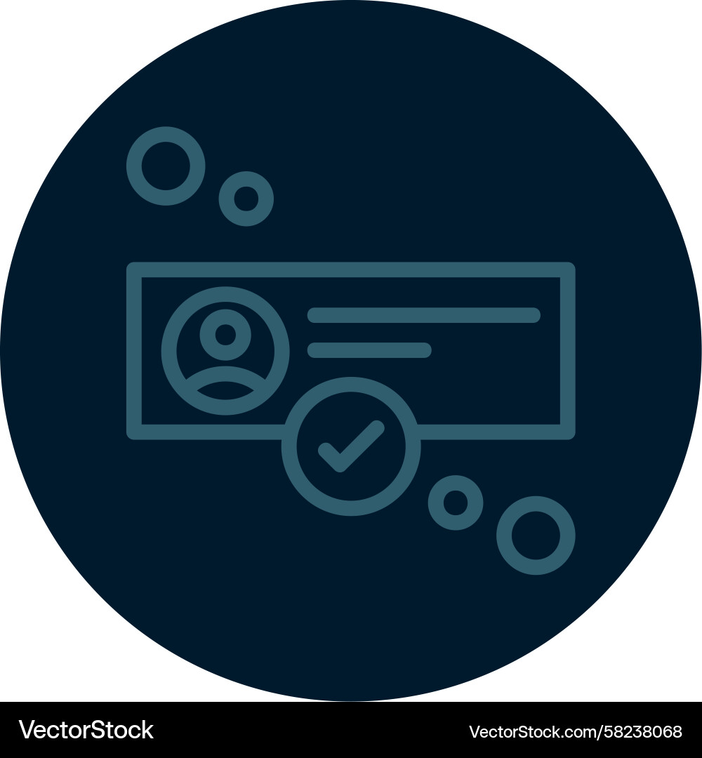 Multi Color Status Line Icon Vector Image