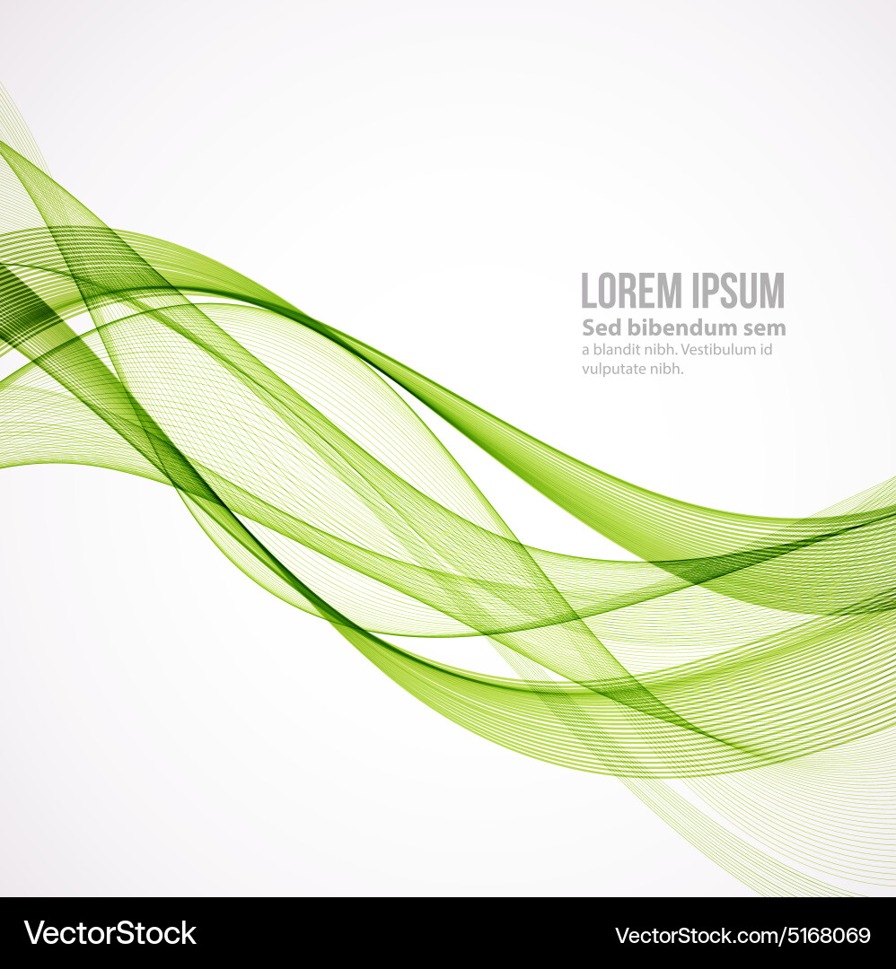 Abstract curved lines background template Vector Image