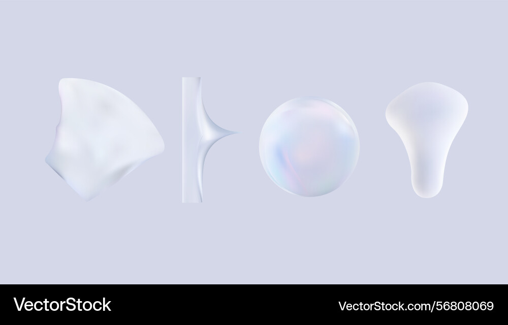 Abstract fluid shapes displayed in soft gentle Abstract fluid shapes displayed in soft gentle vector image