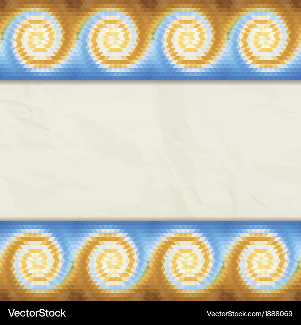 Border triangle wave Vector Image