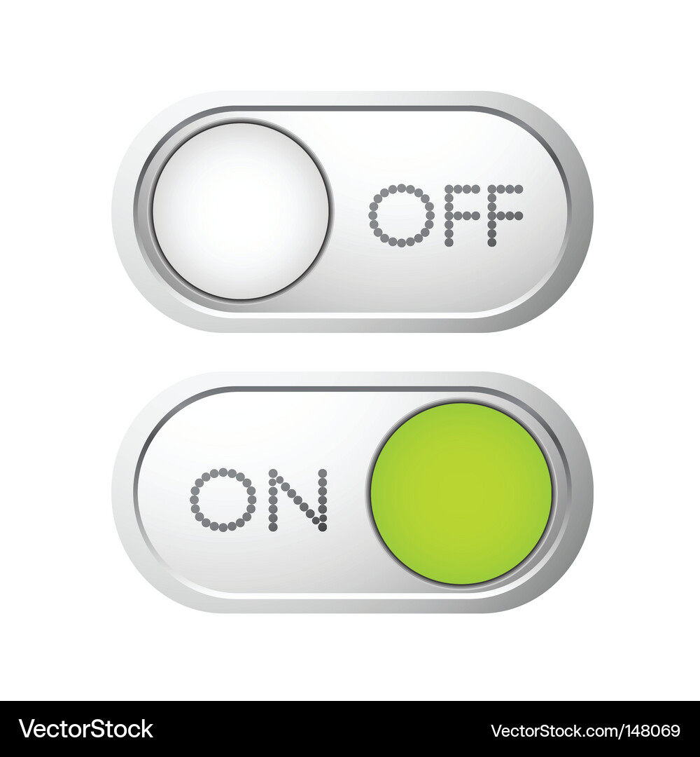 Digital Web Buttons Vector Image