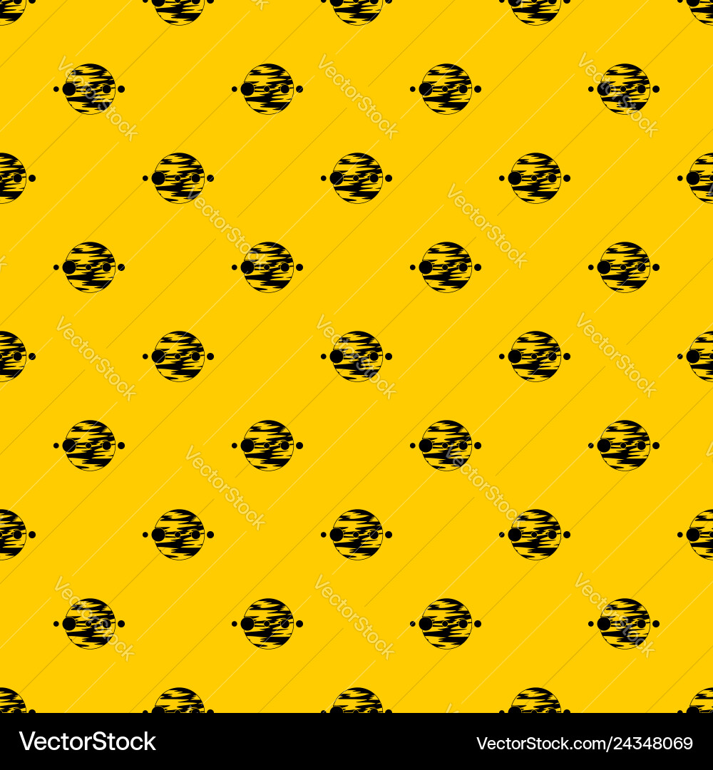 Planet and moons pattern Vector Image