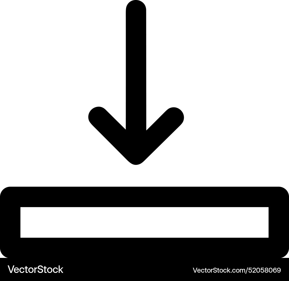 Upload outline icon symbol image Vector Image