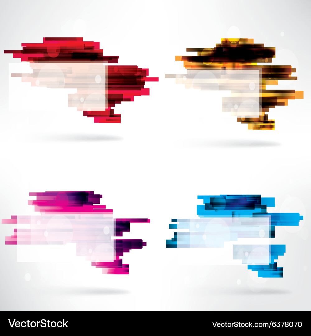 Abstract background with speech bubble vector image