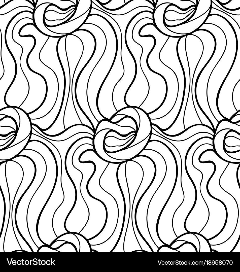 Abstract Line Wave Pattern Vector Image