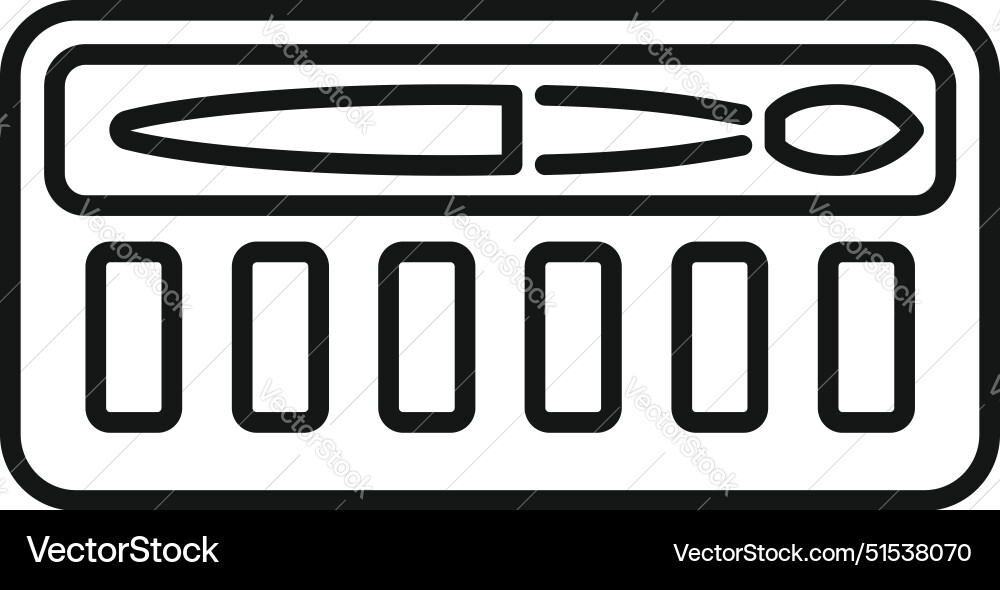Digital of a keyboard synthesizer Digital of a keyboard synthesizer vector image