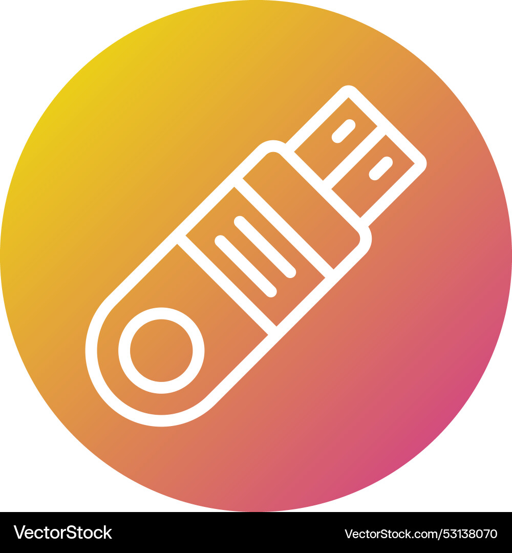 Flash disk icon design Vector Image