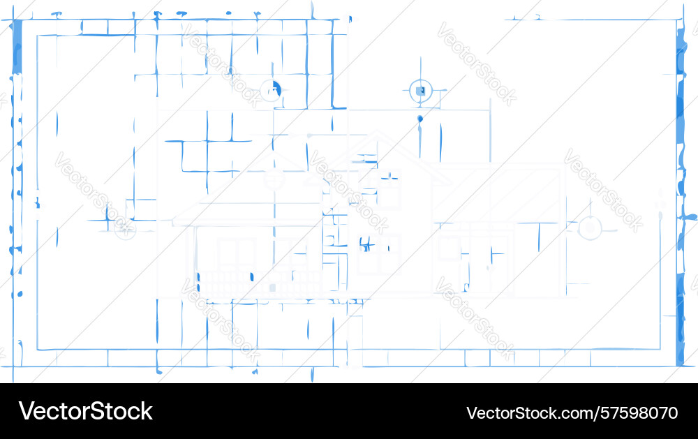 Grunge frame with scribbled lines art design Vector Image