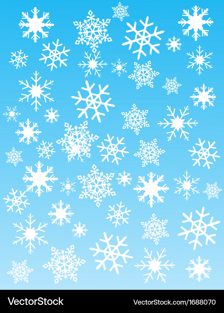 Snowflake background Vector Image