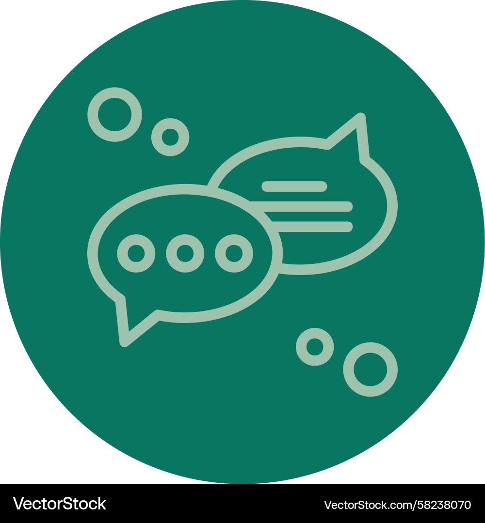 Typing Indicator Line Icon Vector Image