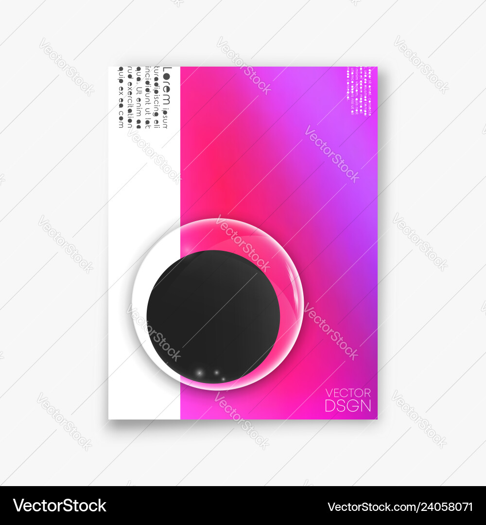 Cover minimal design abstract gradient Cover minimal design abstract gradient vector image