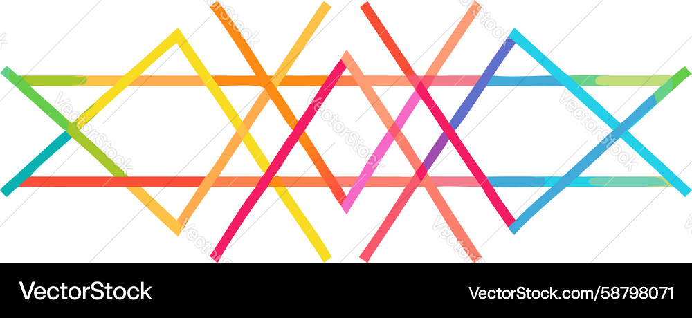 Intersecting Geometric Patterns Vector Image