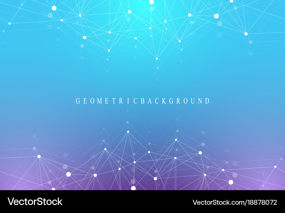 Big data complex graphic abstract background vector image