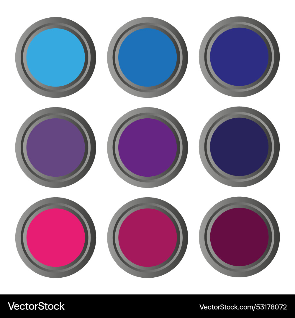 Multi color 3d circle icon background for web Multi color 3d circle icon background for web vector image