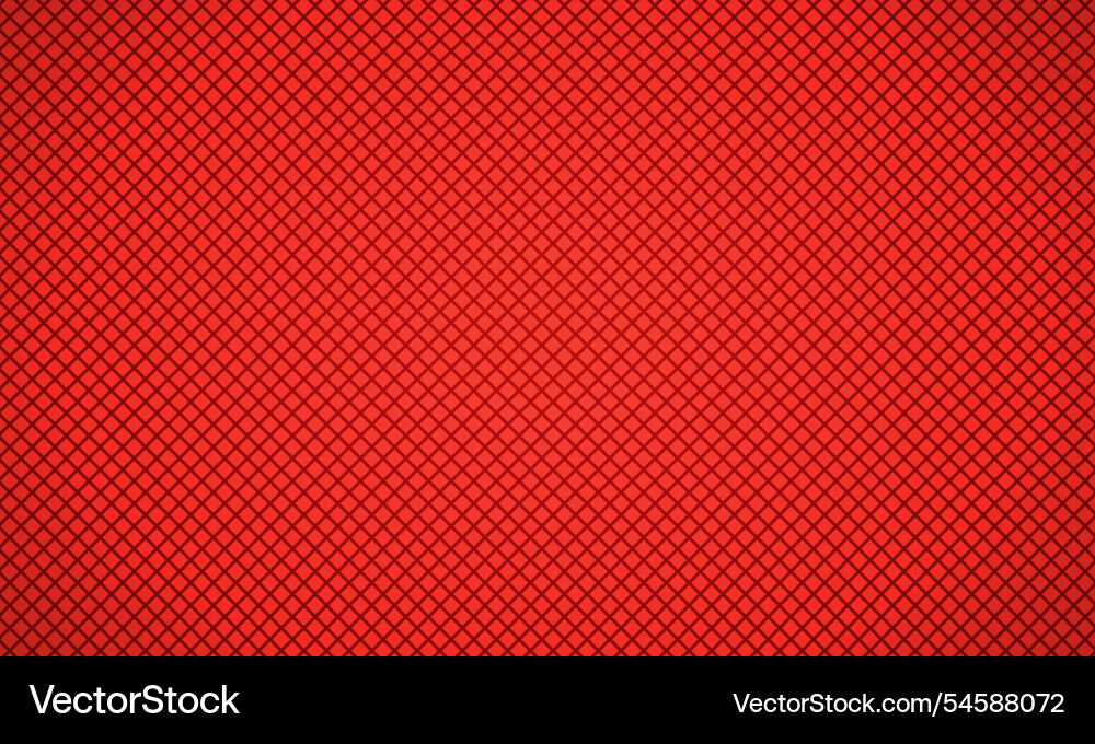Red diagonal square grid background vector image