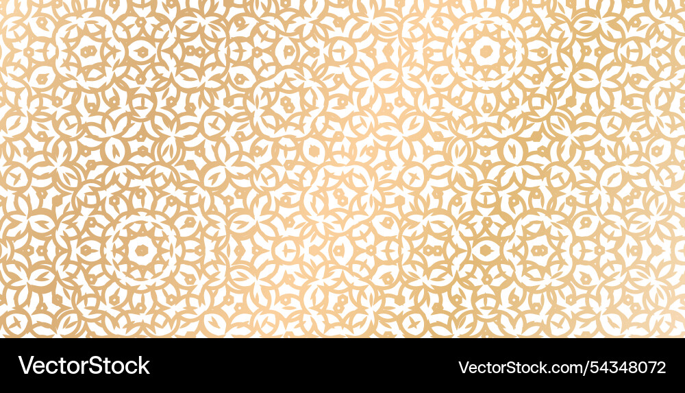 Seamlessly abstract patterned golden color isolate vector image