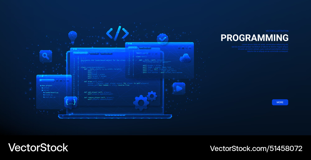 Web and app development concept Web and app development concept vector image