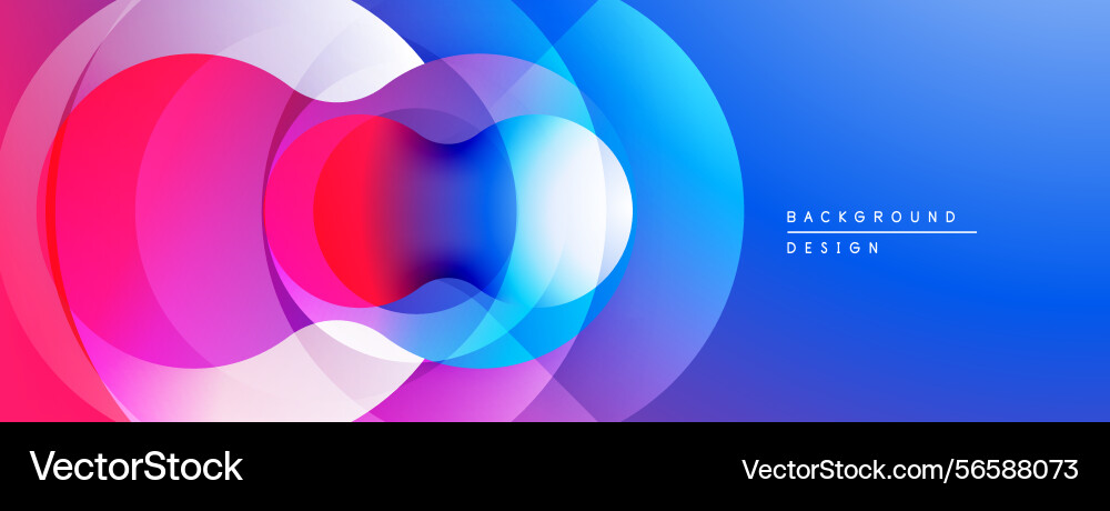 Abstract colorful circles overlap creating Abstract colorful circles overlap creating vector image