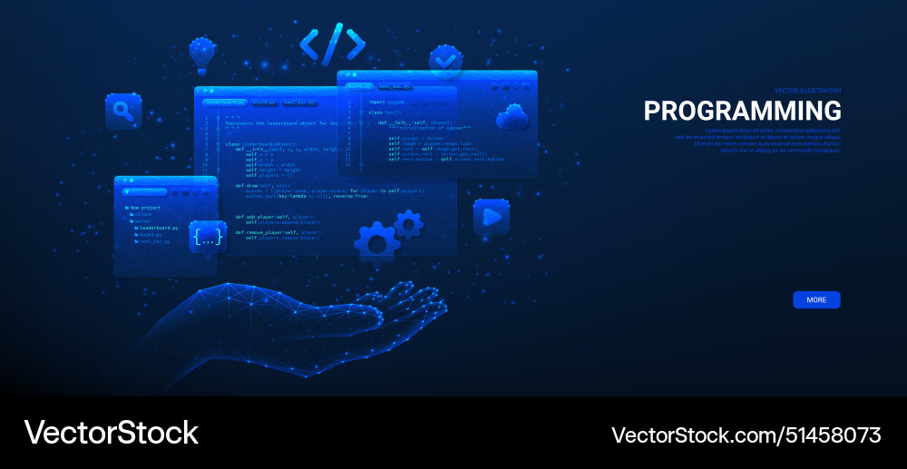 Concept of computer engineering or developing Concept of computer engineering or developing vector image