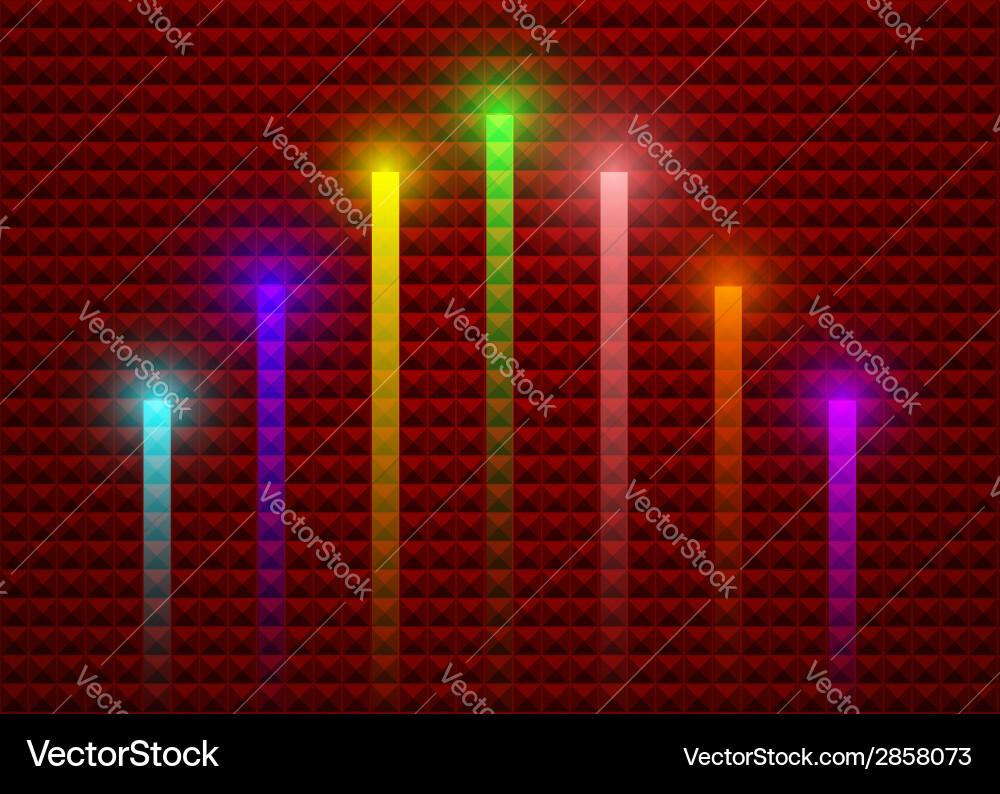 Lighting stick on abstract background Vector Image