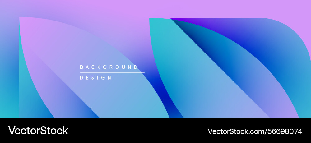 Abstract gradient background soft curves blend Vector Image