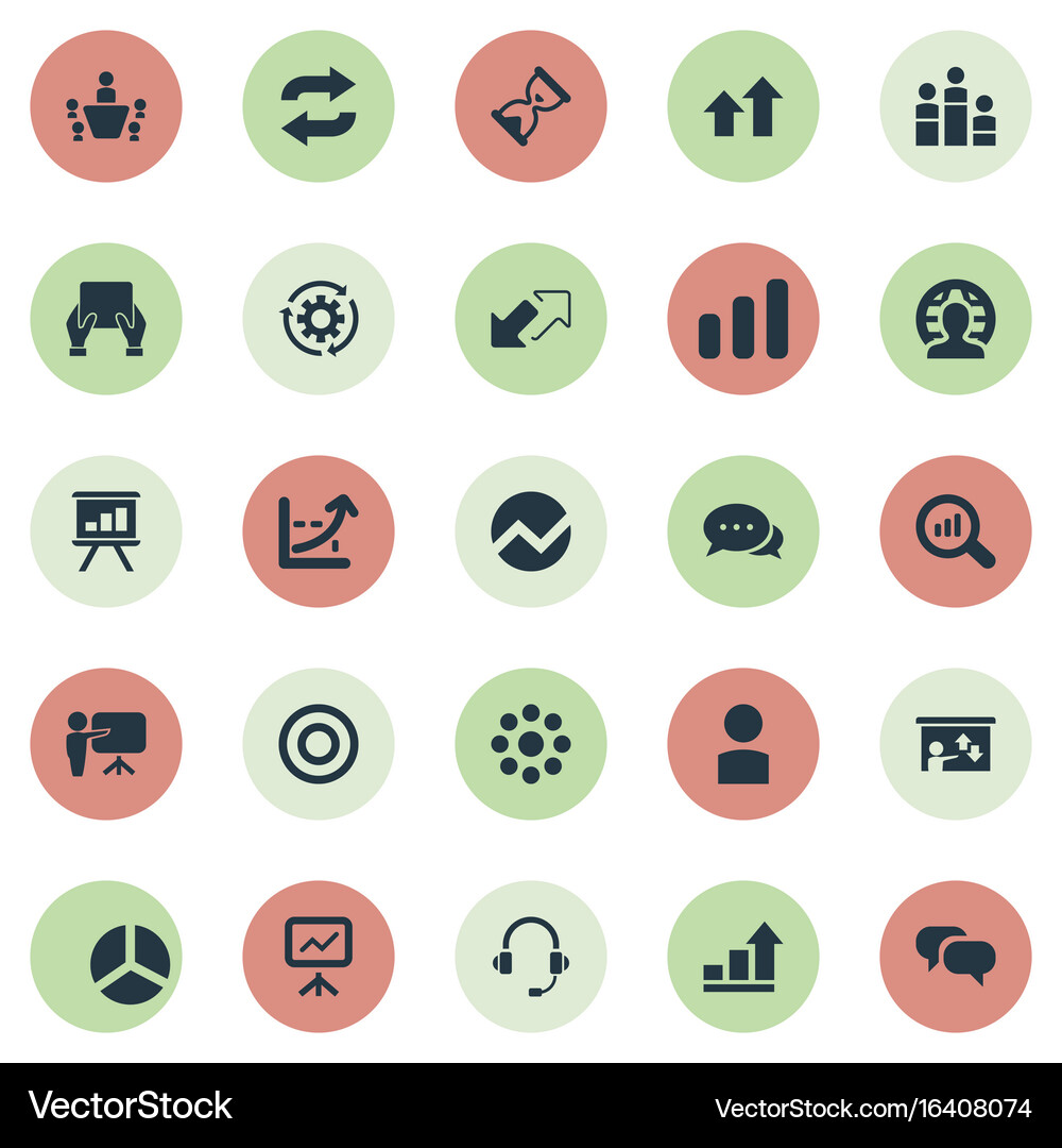 Training Icons Set (16408074) – Royalty-Free Vector | VectorStock