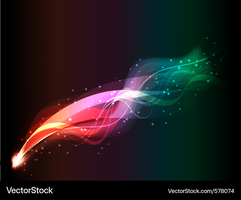 Vibrant Spectrum Burst Vector Image