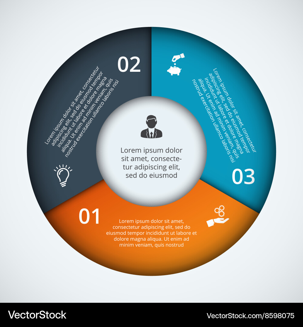 Circle element for infographic Vector Image
