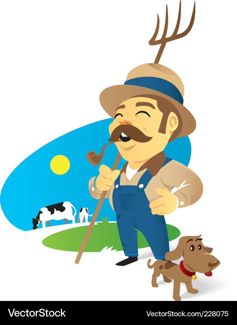 Farmer Royalty Free Vector Image - VectorStock