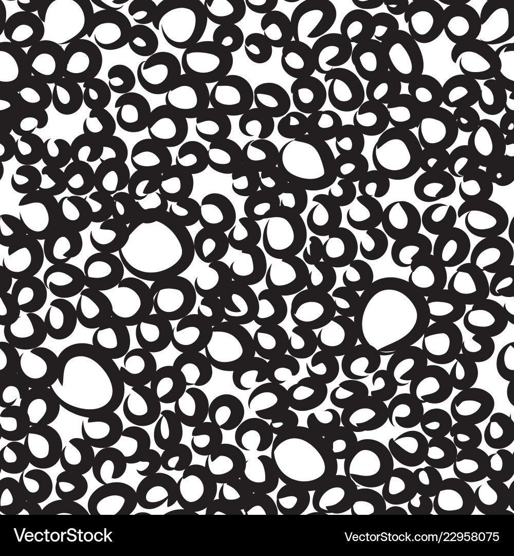 Random sloppy circles seamless pattern Random sloppy circles seamless pattern vector image